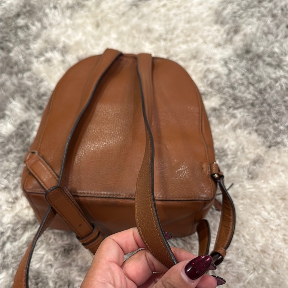 Kate Spade Cognac Leather Mini Backpack - Picture 11 of 16